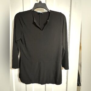 Lauren by Ralph Lauren black split neck tunic
3/4 sleeves, size medium